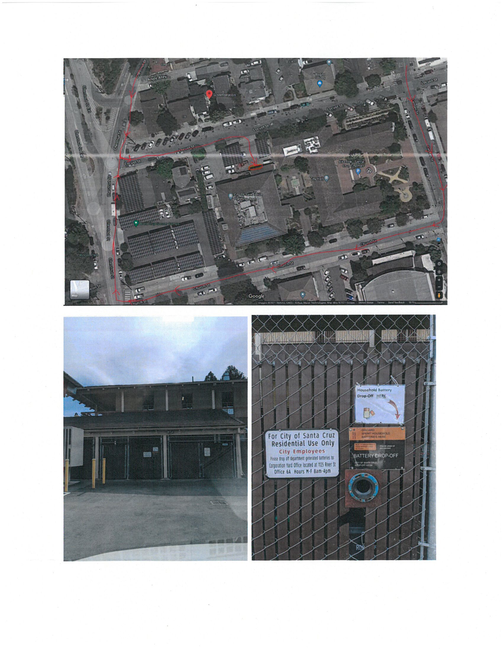 Battery Drop Off Collage