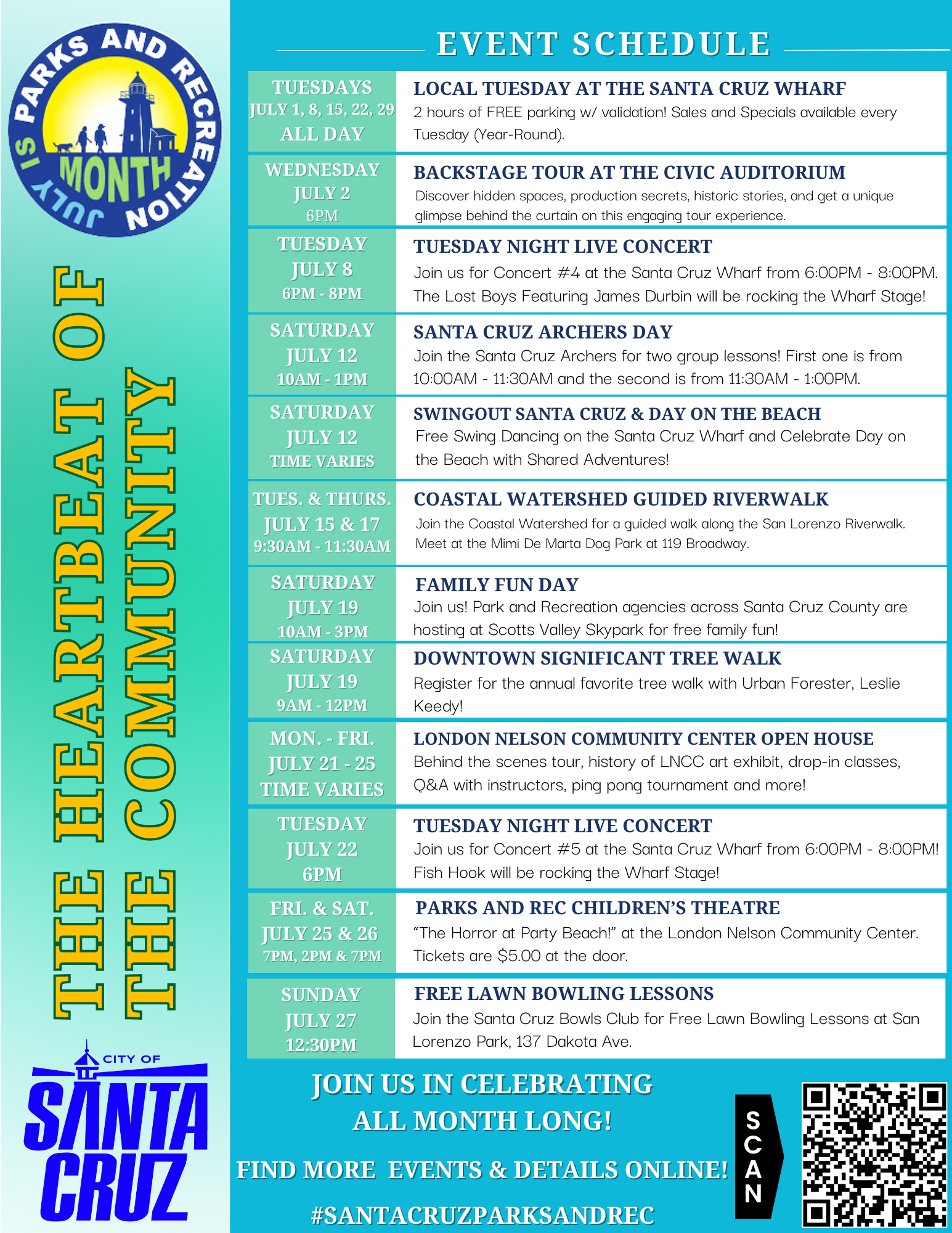 2025 Parks and Rec Month Poster