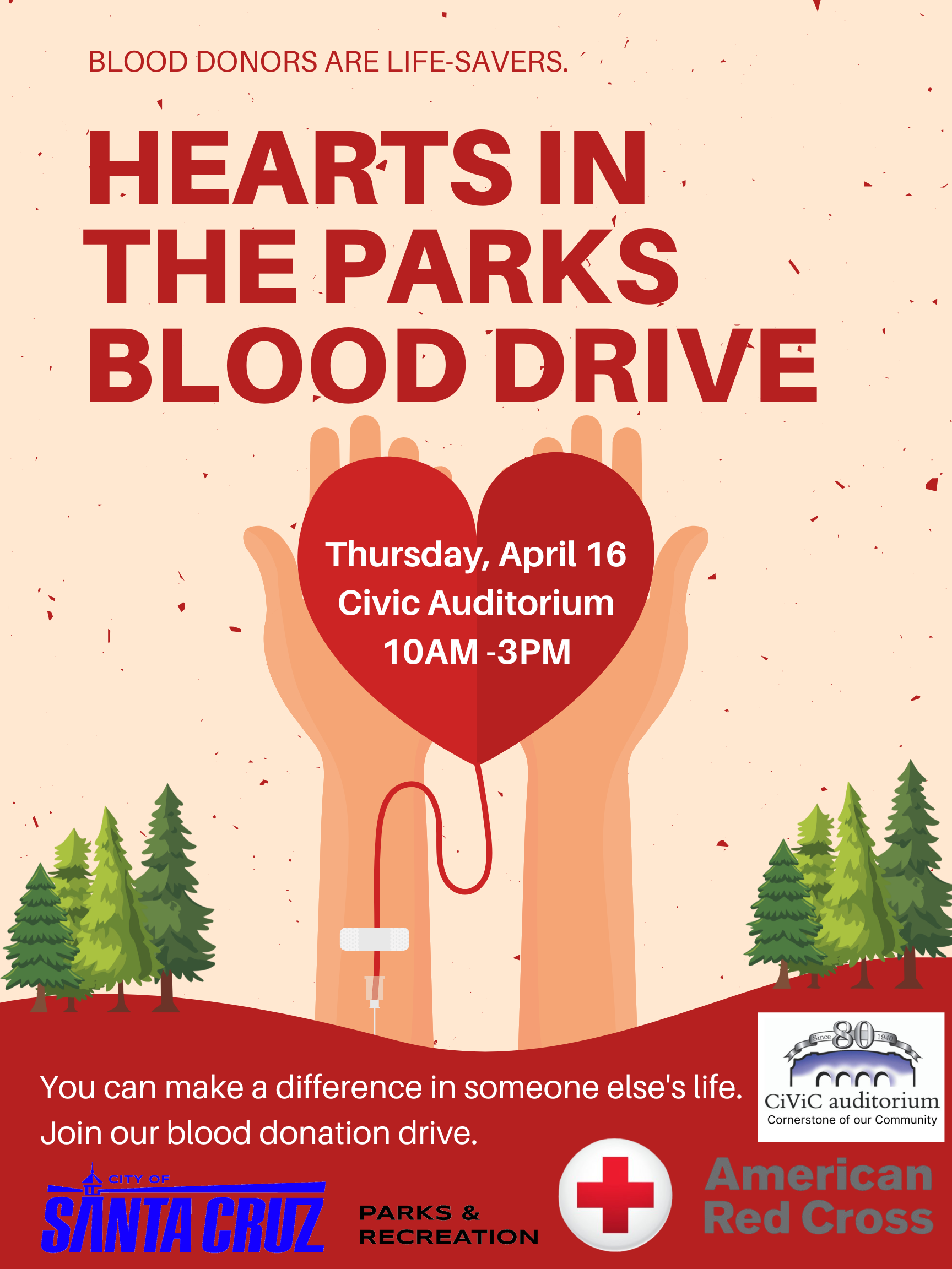 Hearts in the Parks Blood Drive