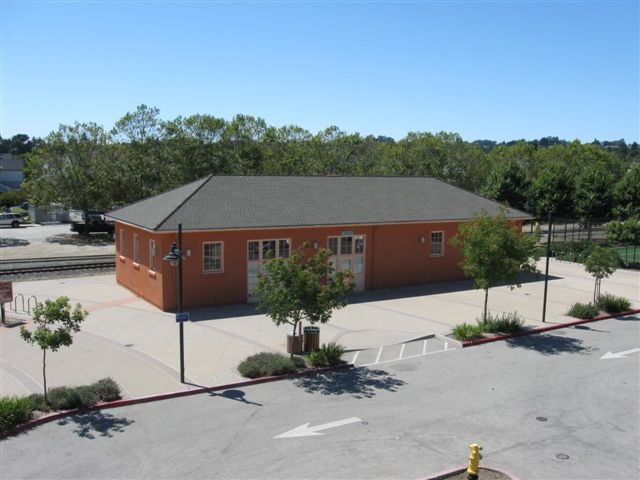 A photo of the Historical Depot Park Freight Building
