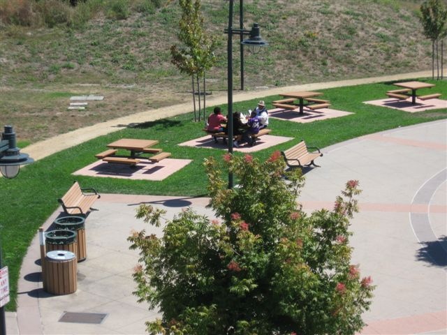 The picnic areas of Depot Park